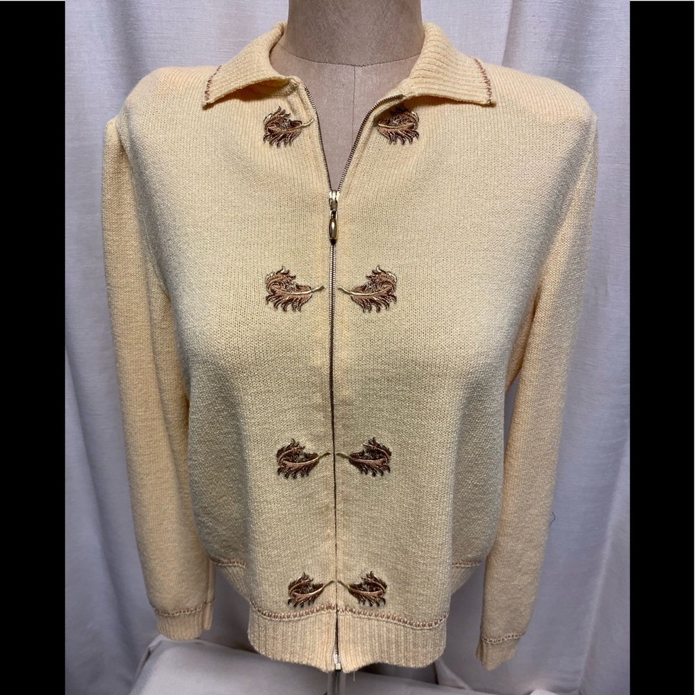 Reduced!St John Sport yellow cardigan size Large